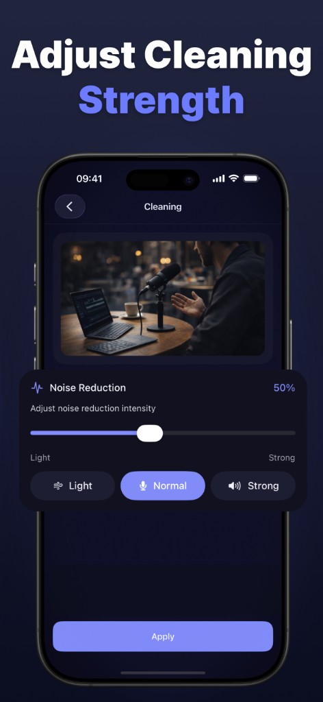 Adjust Cleaning Strength